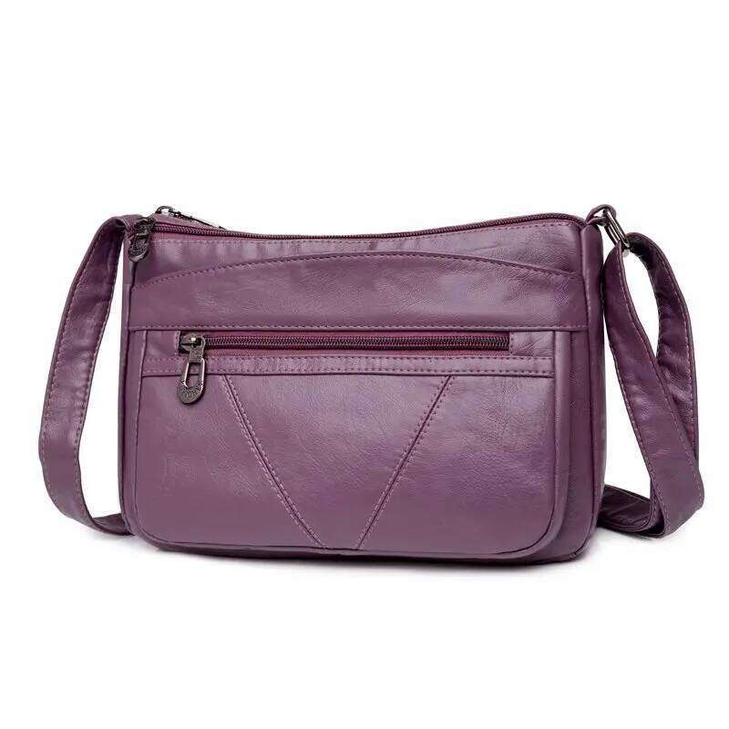 Annmouler Vintage Women Handbag Purse Pu Leather Shoulder Pockets Crossbody Bag Bags For Girls Mochila