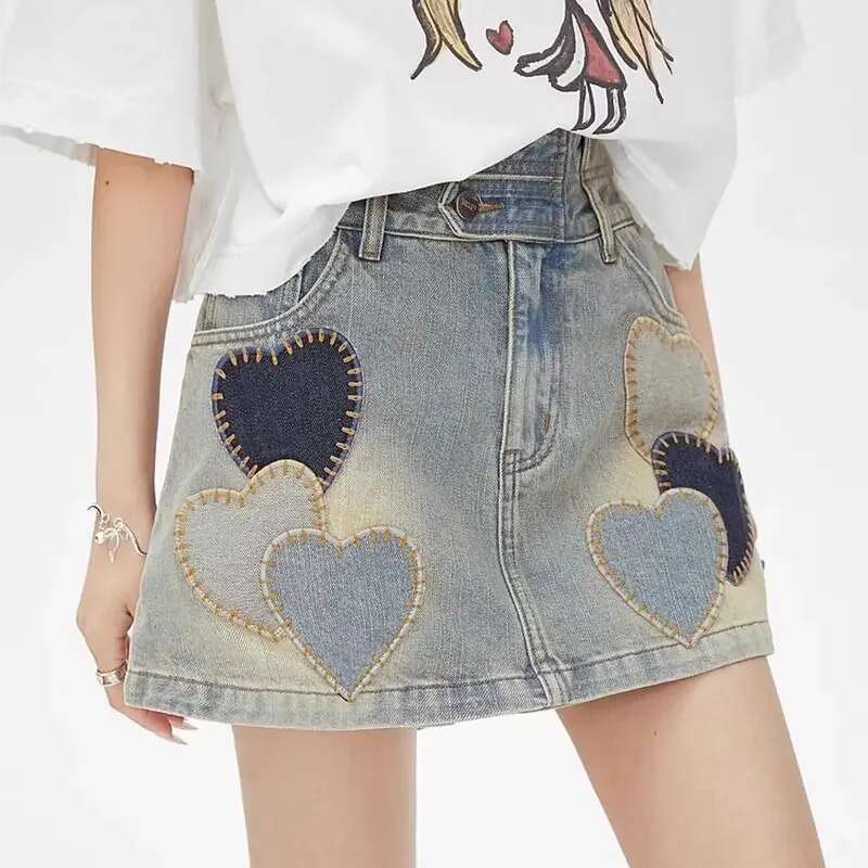 Zipper Jeans Skirts for Women Wrap with Pocket Woman Denim Skirt Tight Mini High Waist Short Y2k Vintage Clothing Trend 2025 V