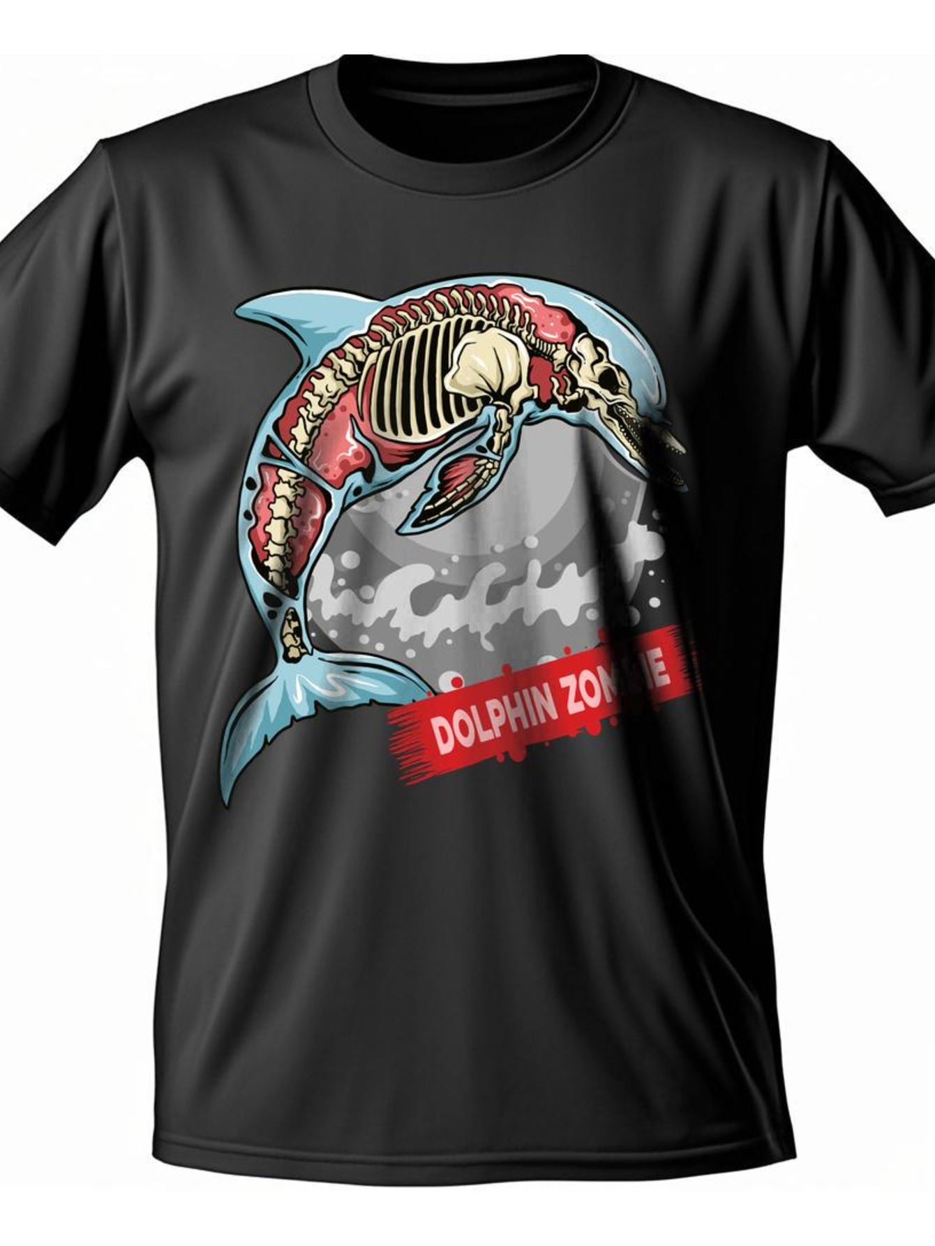 Dongdumaoyi T Shirts Short Sleeve Round Collar 180G Men White Skull Adult Cotton S-3Xl Graphics Black Halloween 7fc7