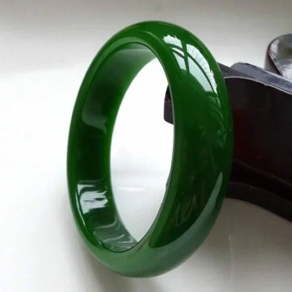 Genuine Green Natural Jade Bangle Jasper Bracelet Charm Jewellery Fashion Accessories Gemstone Luck Amulet Gifts for Women Men 250616