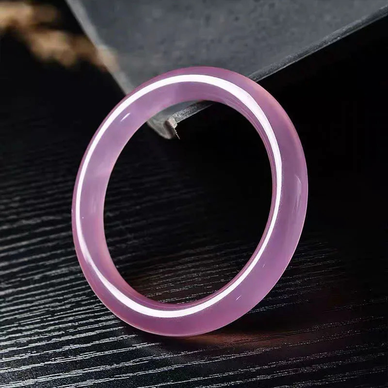 Brazil High Ice Imperial Chalcedony Bracelet Retro Round Agate Violet Ladies Bracelet 250616