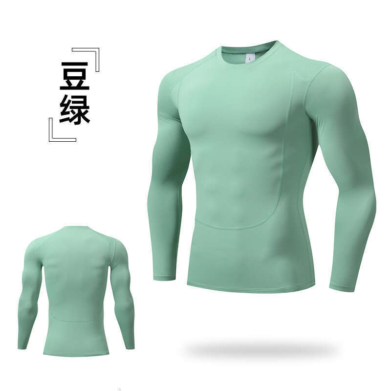 2025 Spring Quick-Dry Long Sleeve Tight Basketball Base Shirt Men's Running Fitness Sports Top