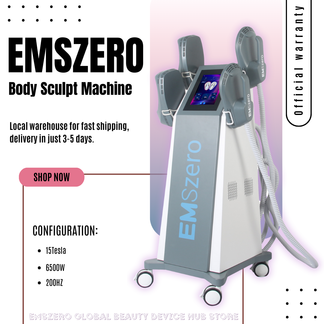 Professional EMSzero NEO 6500W RF Machine Hi-EMT Body Sculpting Fat Burning Slimming Beauty Equipment