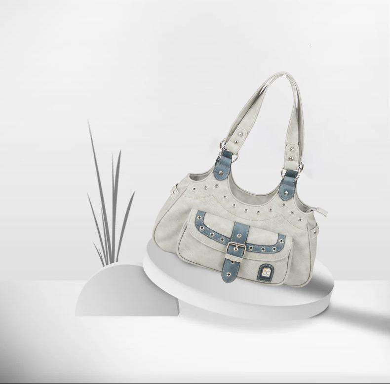 Free Shipping 2025 New Designer Bag Fashionable And High-quality Shopping Bag Trendy Women's Blue And White Single Shoulder Handbag