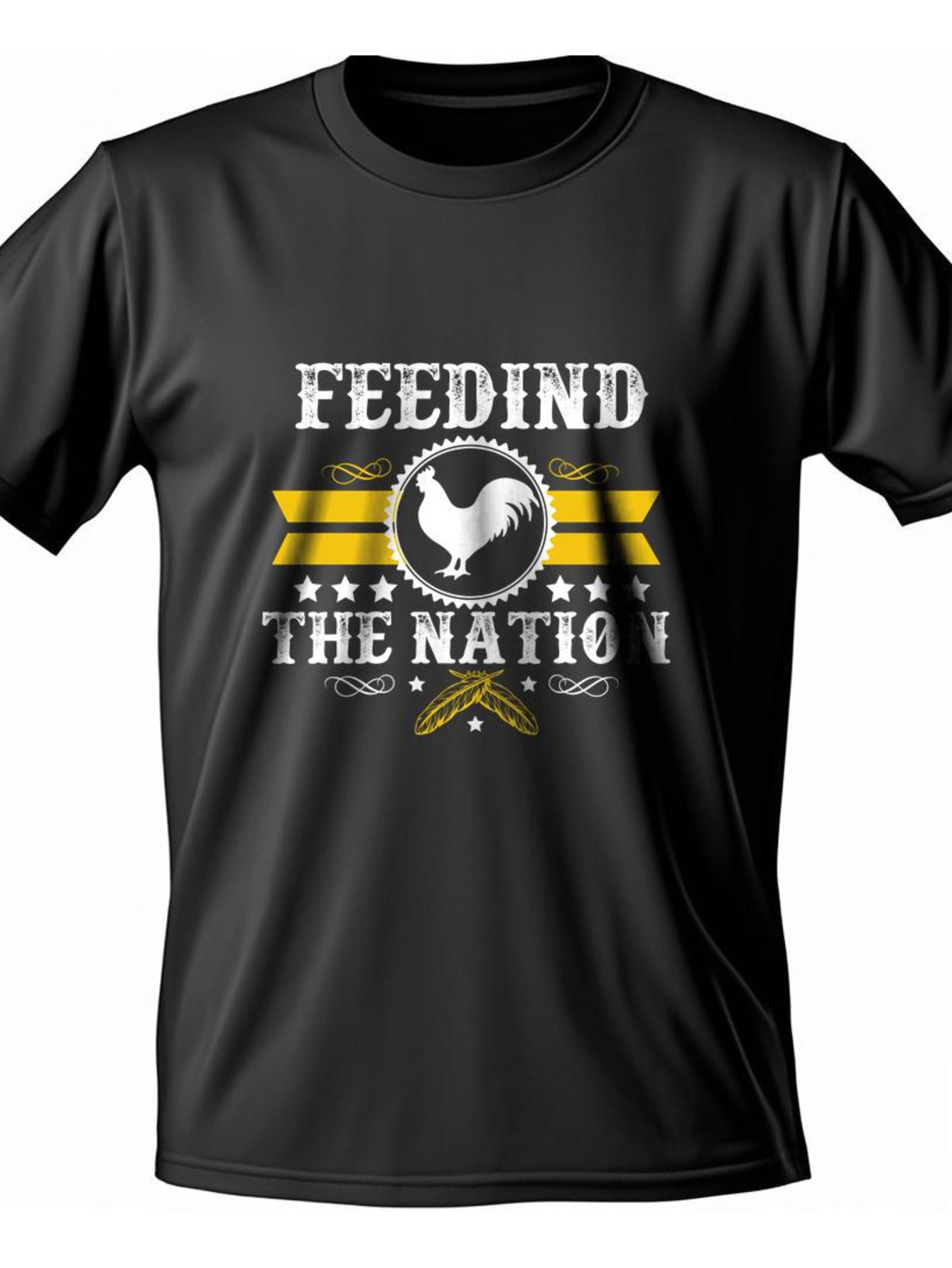 Dongdumaoyi S-3Xl Black Adult Men National Flag Round Collar 180G Text Cotton Short Sleeve T Shirts White ec01
