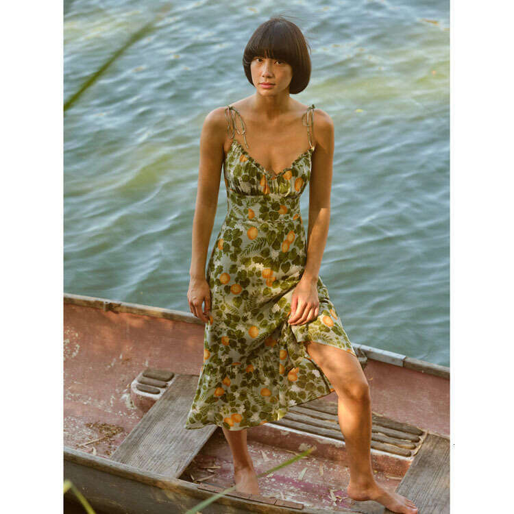 Partydress Robe De Designer Birthday Dress Women Designer Clothing 278#ref Rayon Printed Vacation Style Elegant Dress 2025 Summer New French Womens Fa
