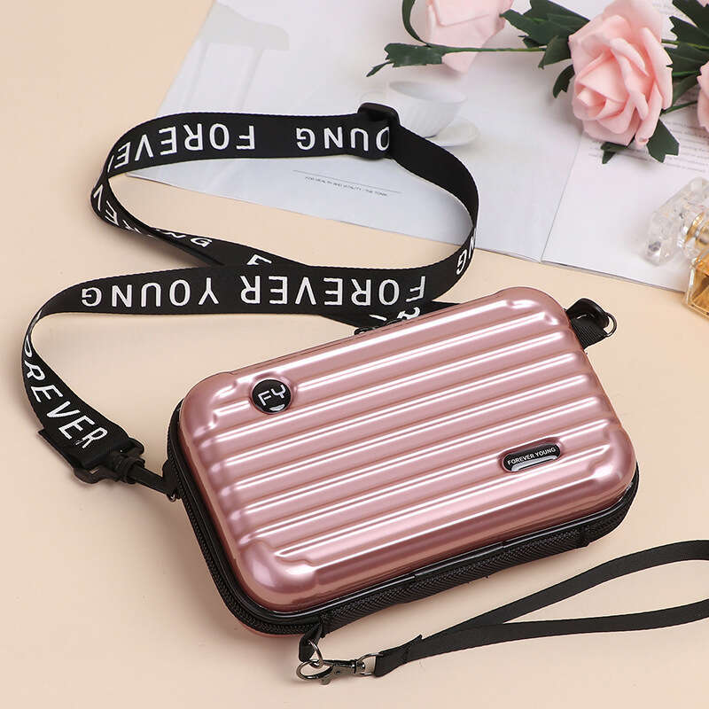 New Crossbody Shoulder PC Hard Shell Waterproof Makeup Travel Case Internet Celebrity Storage Toiletry Small Bag