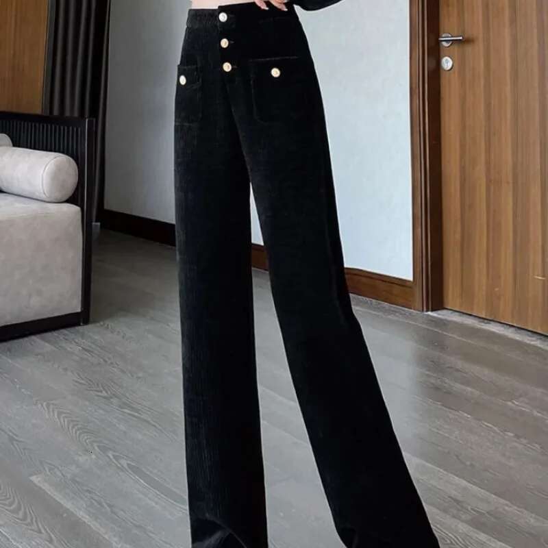 Korean Fashion Long Slacks Female Trousers Classic Outfits Trends 2025 High Quality Womens Pants Aesthetic Elastic 90s Clothing