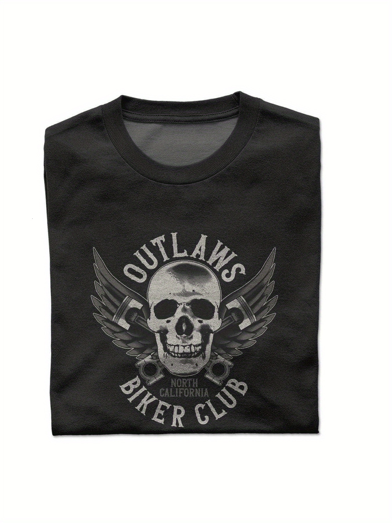 Dongdumaoyi Text Adult White Skull Short Sleeve Men T Shirts 180G Cotton S-3Xl Black Round Collar 60c1