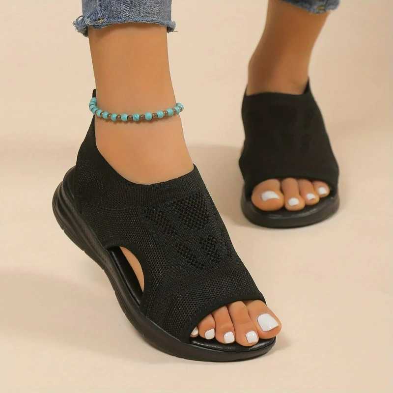 Women Summer Shoes Mesh Sandals 2025 Platform Beach Sandals Open Toe Wedge Sandals Roman Sandal Light Women Casual Sneakers New Z250617