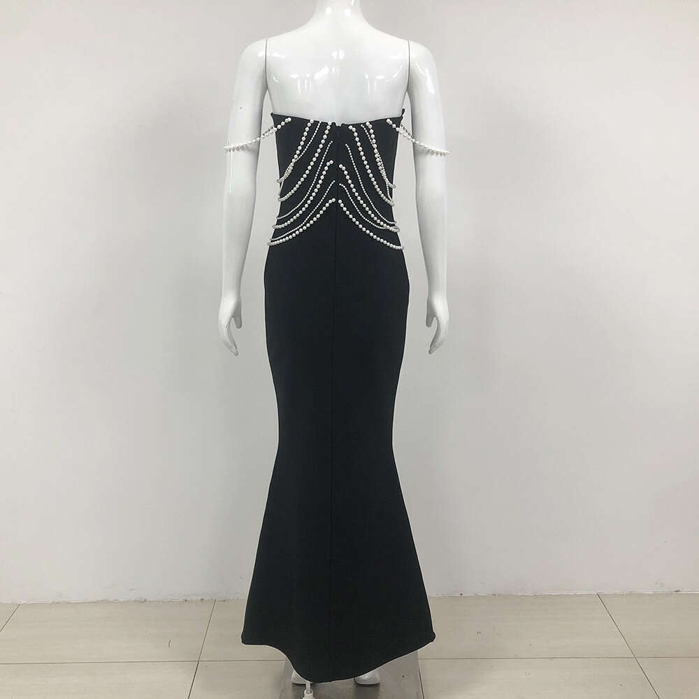 Autumn New Fashion Sexy Hot Girl Slim Fit Backless Hollow Out Bandage Dress