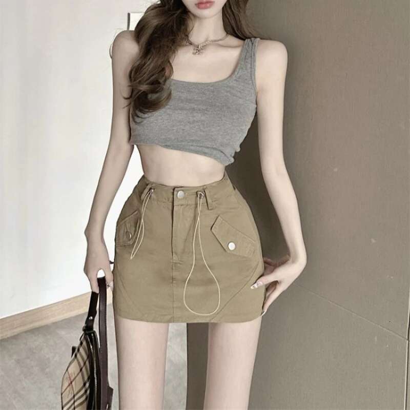 High Waist Woman Skirt Wrap Zipper Tight Skirts for Women Summer Streetwear Chic and Elegant Quality Cheap Stylish Modest Luxury