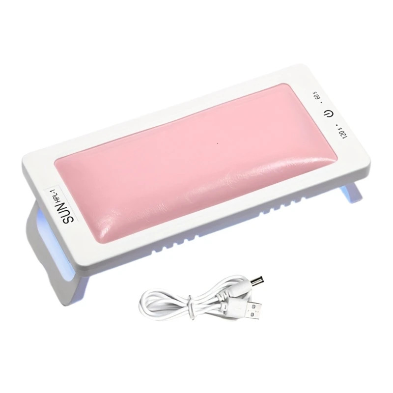 Nail Arm Rest Hand Pillow Cushions UV LED Nail Lamp Gels Polish Nail Curing Lamp Nail Dryer 2 in1 Manicures Tools 250612