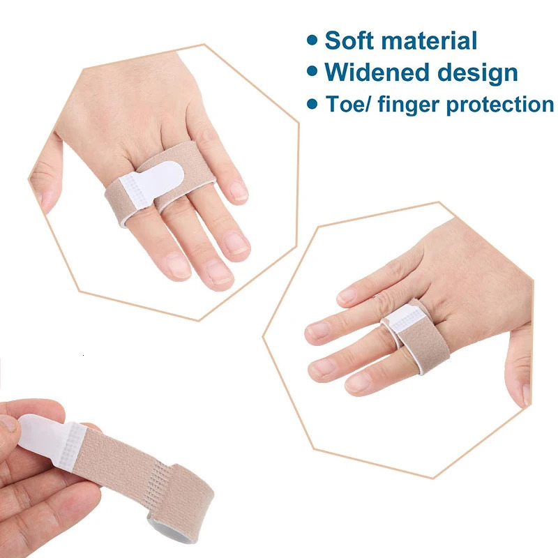 Pexmen 1/2/5/10Pcs Hammer Toe Straightener Toe Splints Bandages for Correcting Hammertoe Crooked Overlapping Toes Protector 250613