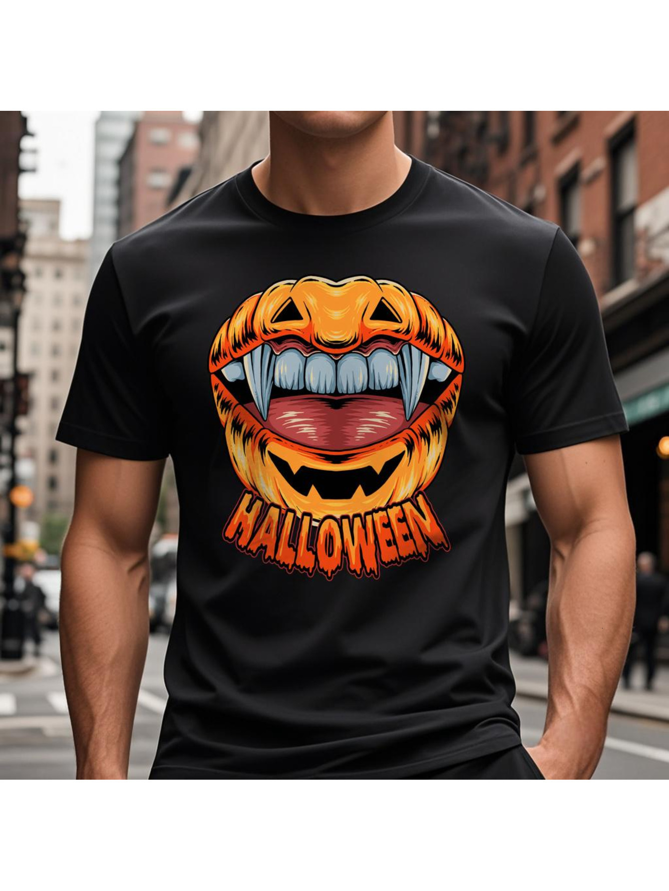 Dongdumaoyi Black T Shirts Round Collar Men Cotton Short Sleeve White Tiger S-3Xl Adult 180G Graphics Halloween 6f15