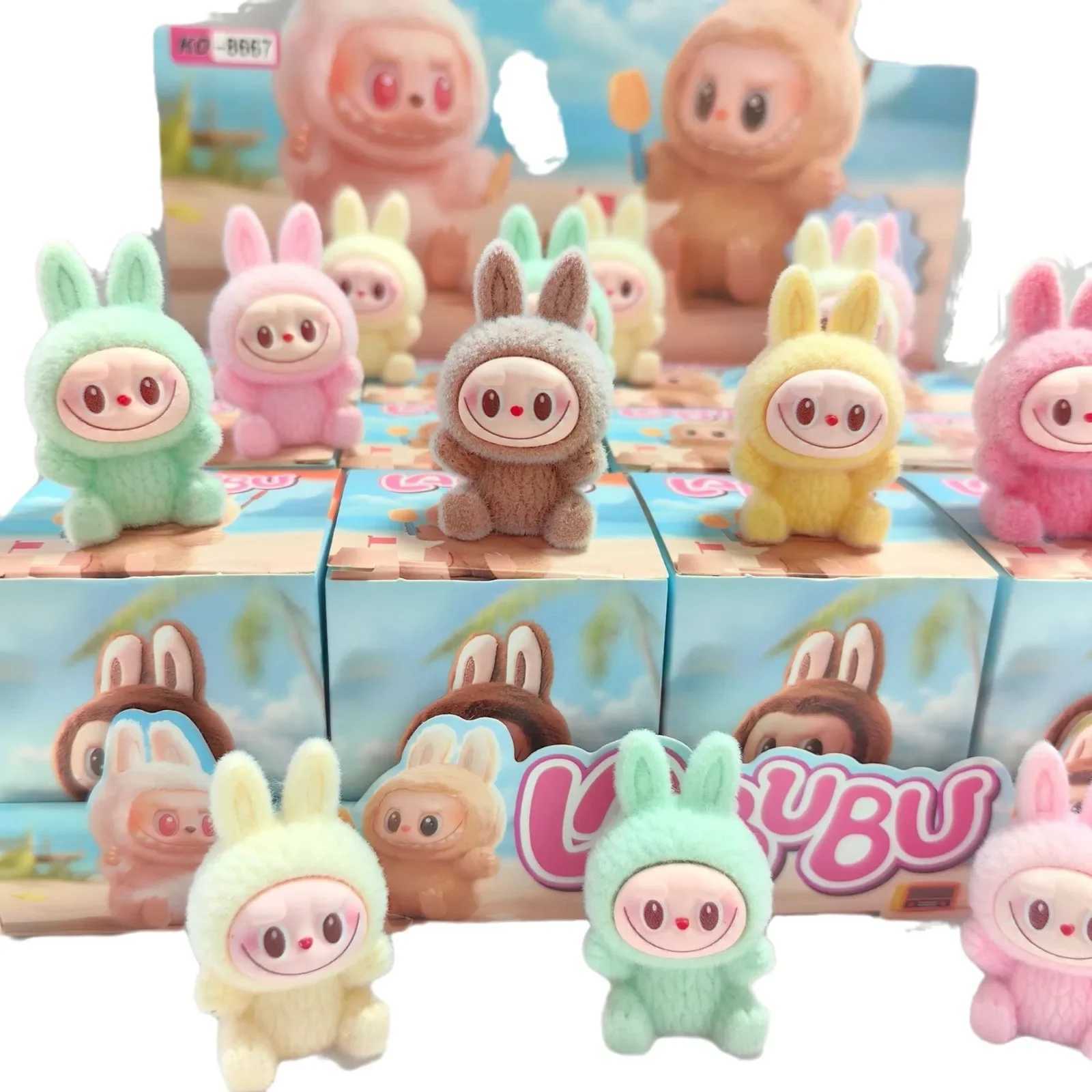 Hot selling Plush Labubu Blind Box Trendy Resin Doll Seat Series Mini Doll Mystery Box Cute Mini Figure Gift Toy W250617