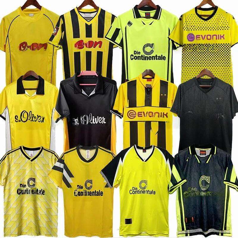1988 89 Dortmund Retro Soccer Jerseys REUS HERRLICH M.Gotze MoLLER 1994 1995 1996 1997 1998 2000 2001 2011 2012 2013 Lewandowski football shirt Moller