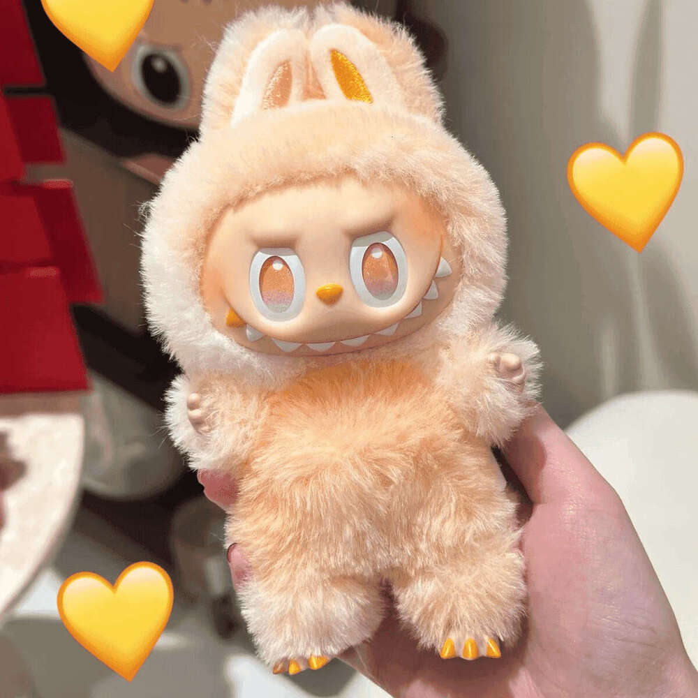 Guochao Play LABUBU Front High Energy Labubu Third aron 3rd Generation Vinyl Plush Doll