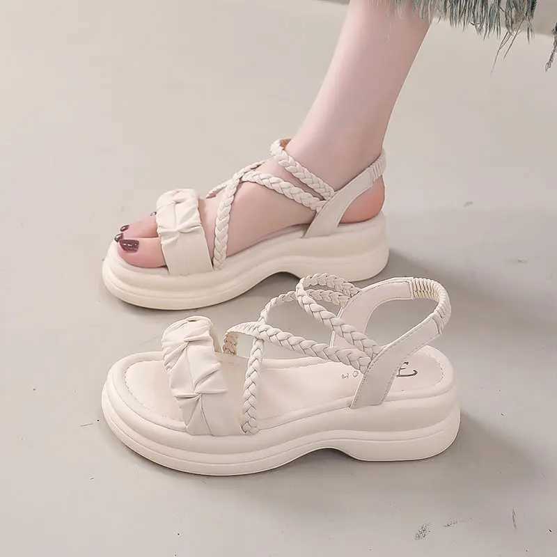 Ladies Shoes Roman Style Beach Platform Outdoor Womens Sandals 2025 Trending High Quality Footwear Summer Sale On The Best Shoe M250617