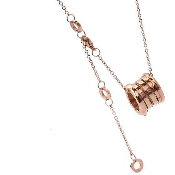 Fashion Style Personality Versatile Small Waist Roman Necklace for Women High-end Titanium Steel Non-fading Jewelry
