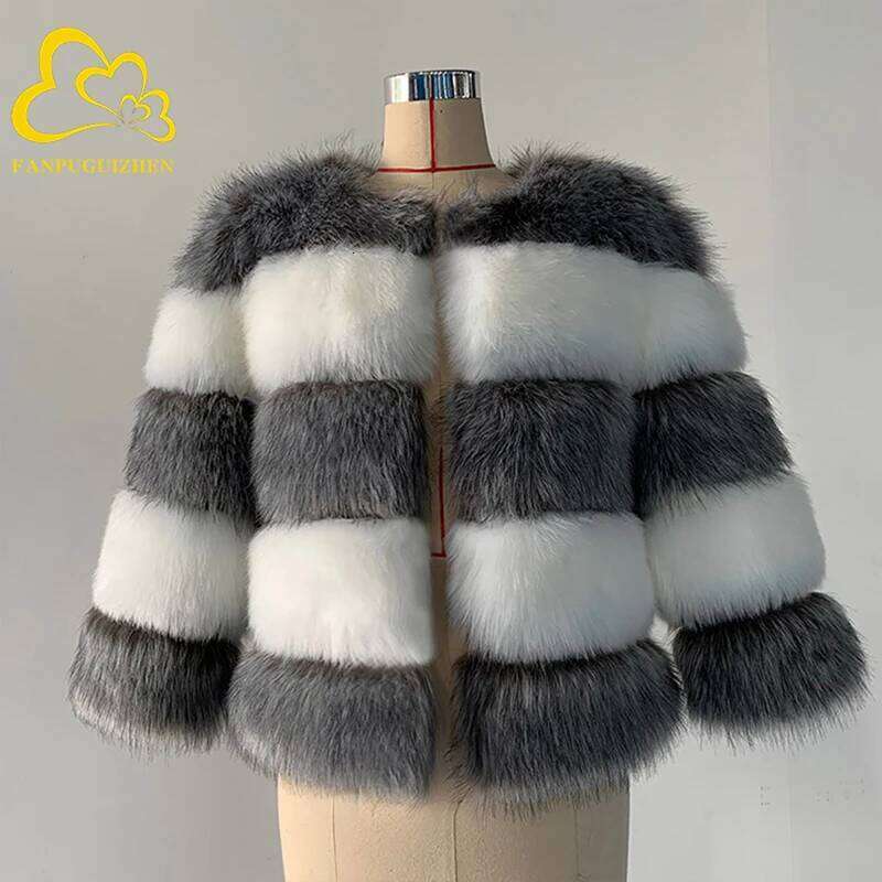 Elegant for Women Autumn and Winter Warm Soft Faux Jacket Female Plush Overcoat Casual Fur Coat