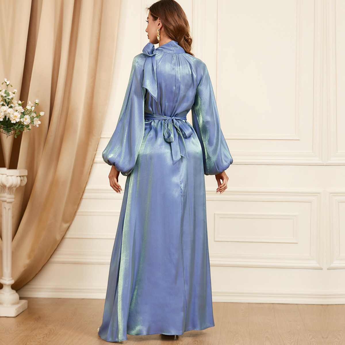SY175 Ladies' clothing new style lace-up solid color long-sleeved European and American foreign trade dress