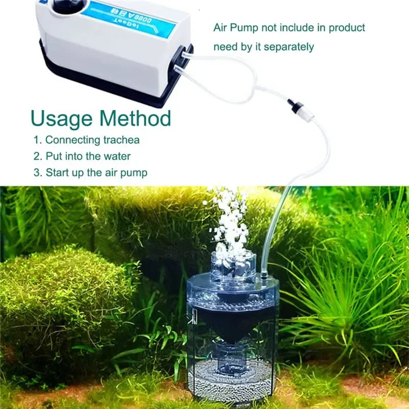 Aquarium Fully Automatic Fish Feces Suction Separator Five-in-one Filter Large Fish Tank Collector Vacuum Cleaner Accessories 250613