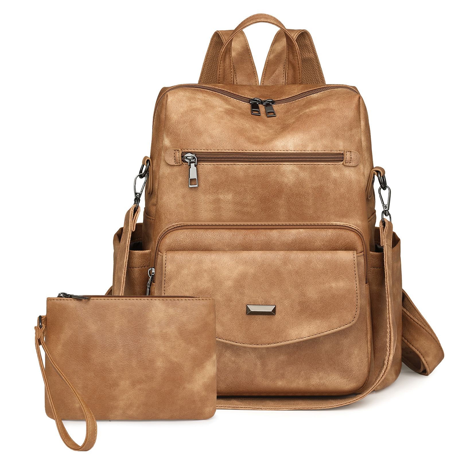 Top brand high-quality new free designer bag cross-border new high-end backpack 2025 fashion set backpack large capacity wholesale new free designer b