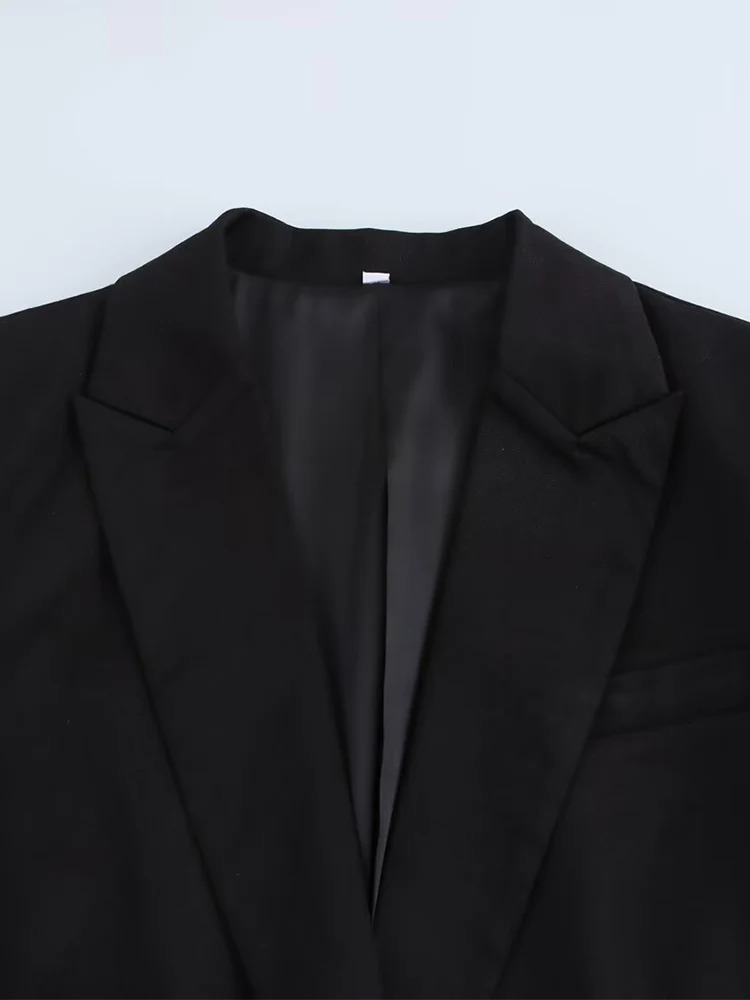 autumn and winter slim suit jacket asymmetrical lace-up slim fit capable commuting temperament womens suit 250614