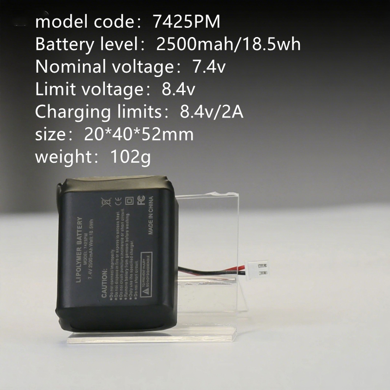 7.4v lithium battery 2500mah smart speaker/Toy vehicles/boat/AGV/robot... Polymer lithium battery packs