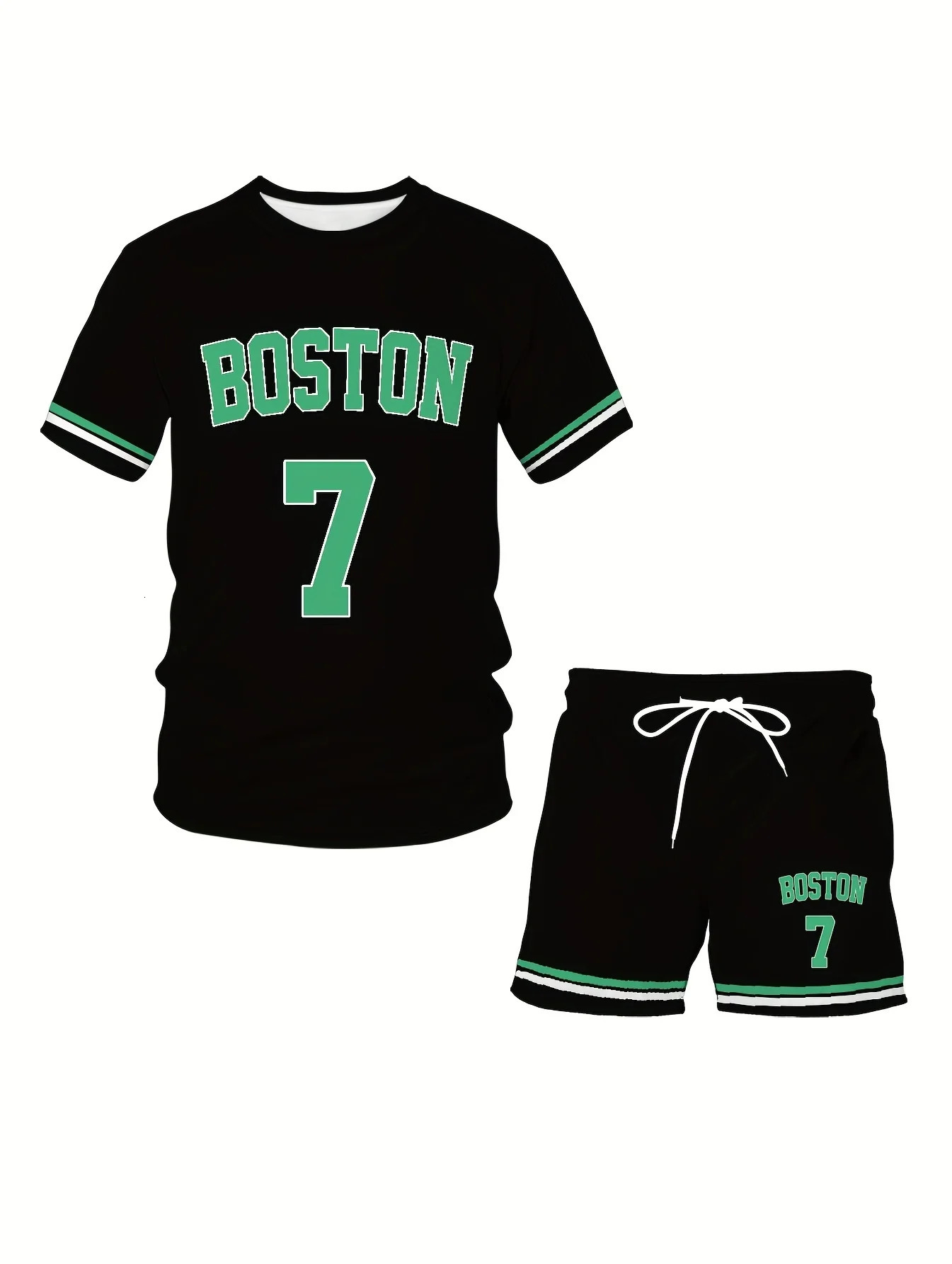 2025 Summer Mens Round Neck Breathable Quick Dry Jersey Suit Sweat Sports TShirt Running Workout Loose Shorts Short Sleeve 250614