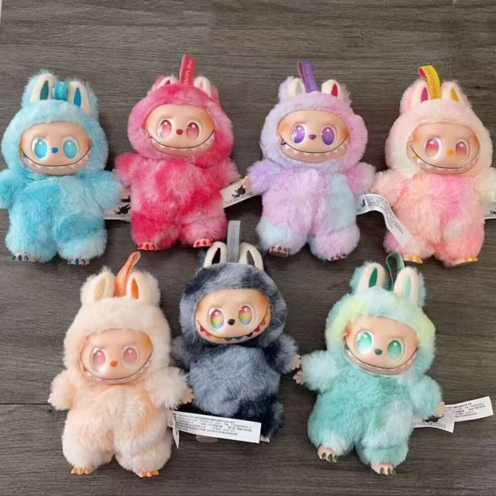 High-Quality Labubu Third Generation Colorful Plush Pendant Bubble Mart Blind Box Doll 22