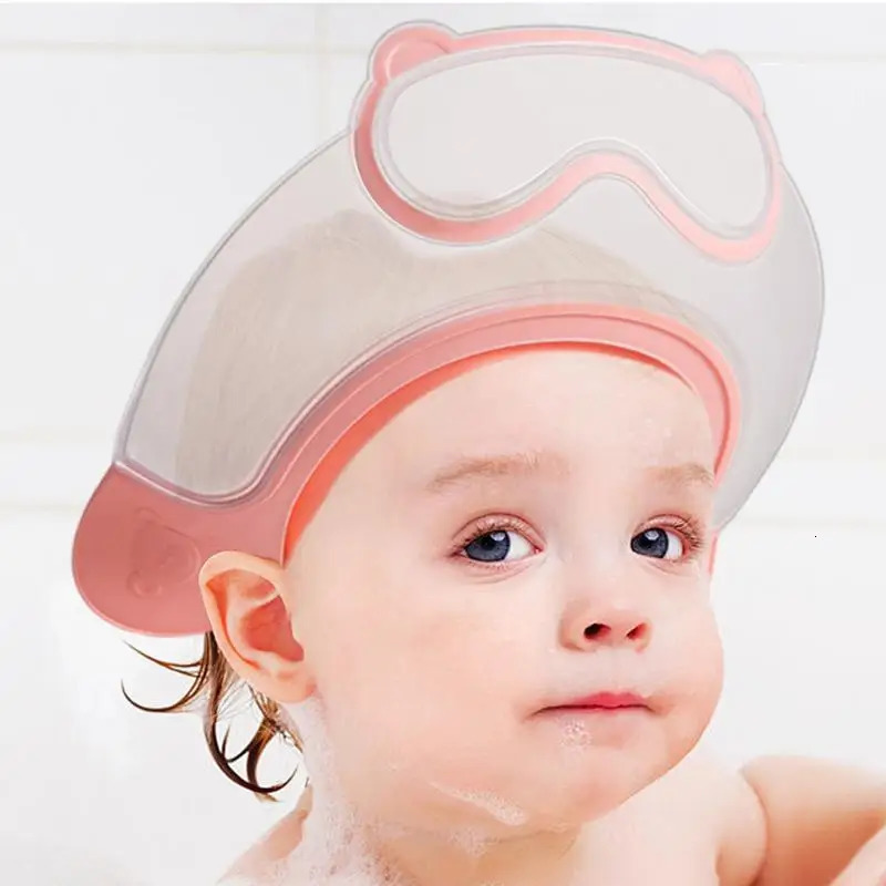 Bath Visor For Toddler Adjustable Waterproof Toddler Shower Cap Bathing Accessories For Girls Boys Shampoo Hair Washing 250617