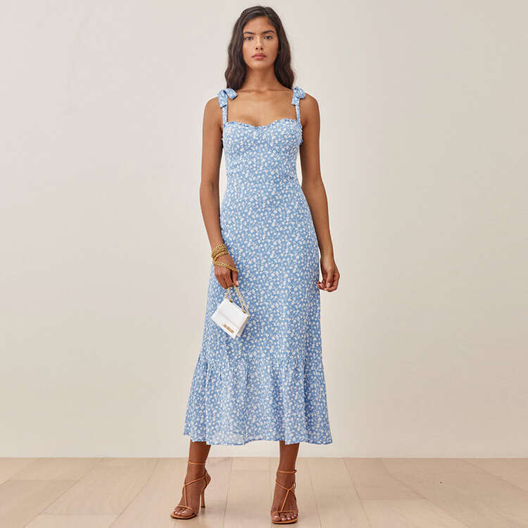 Vestido Dresses for Woman Designer Calf Designer Dresses Womens Dresses N301 # Ref Rayon Linen Dress 2025 Summer French Style