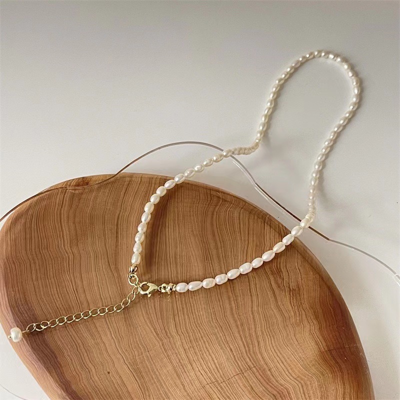 Fashion Light Style Elegant Temperament Simple Versatile Natural Pearl Necklace for Women High-end Sense Jewelry