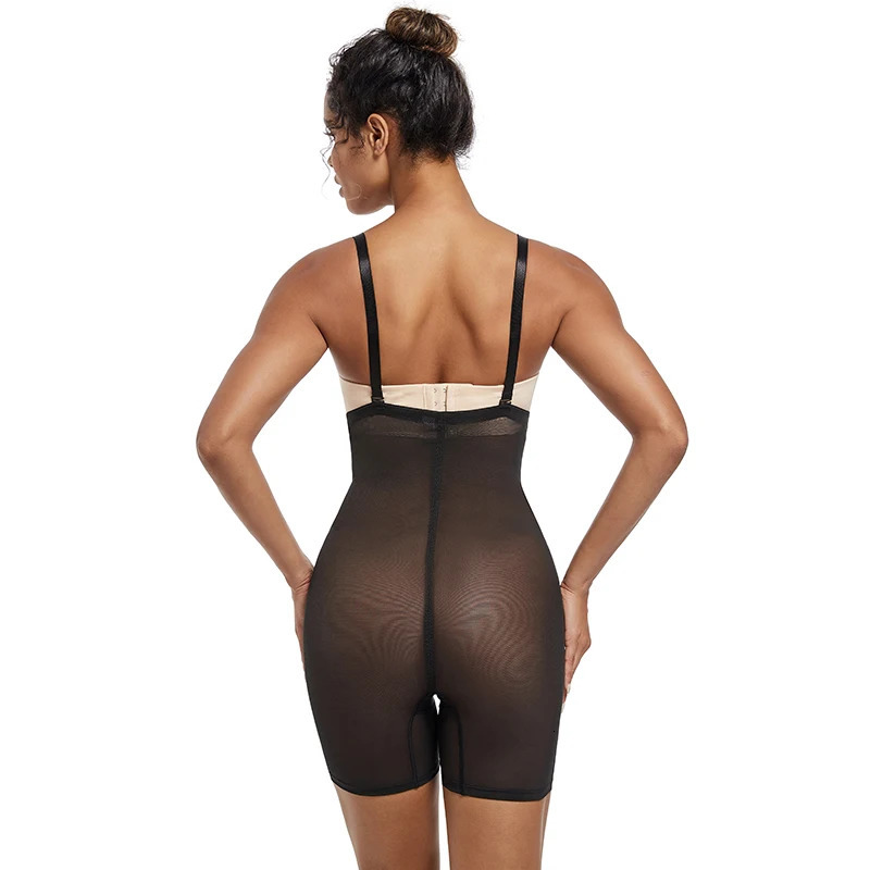 Light Shapewear Women Bodysuit Body Shaper Belly Sheath Waist Trainer Reductive Slimming Underwear Thin Breathable 250616