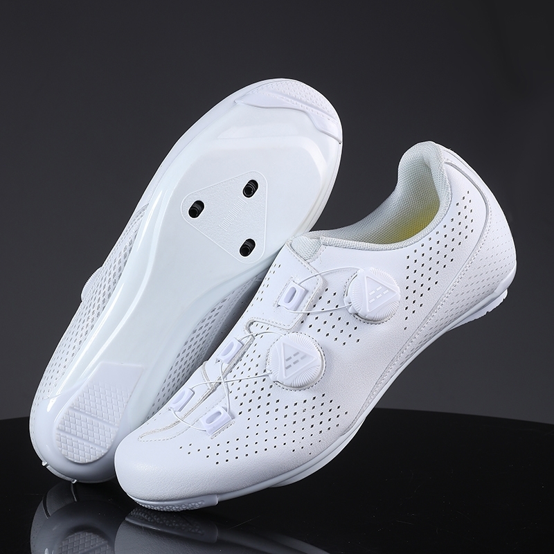 Road Cycling Shoes Men Speed Sneaker Cleat Spd Flat Pedal Bike Outdoor Footwear SelfLocking White w250528
