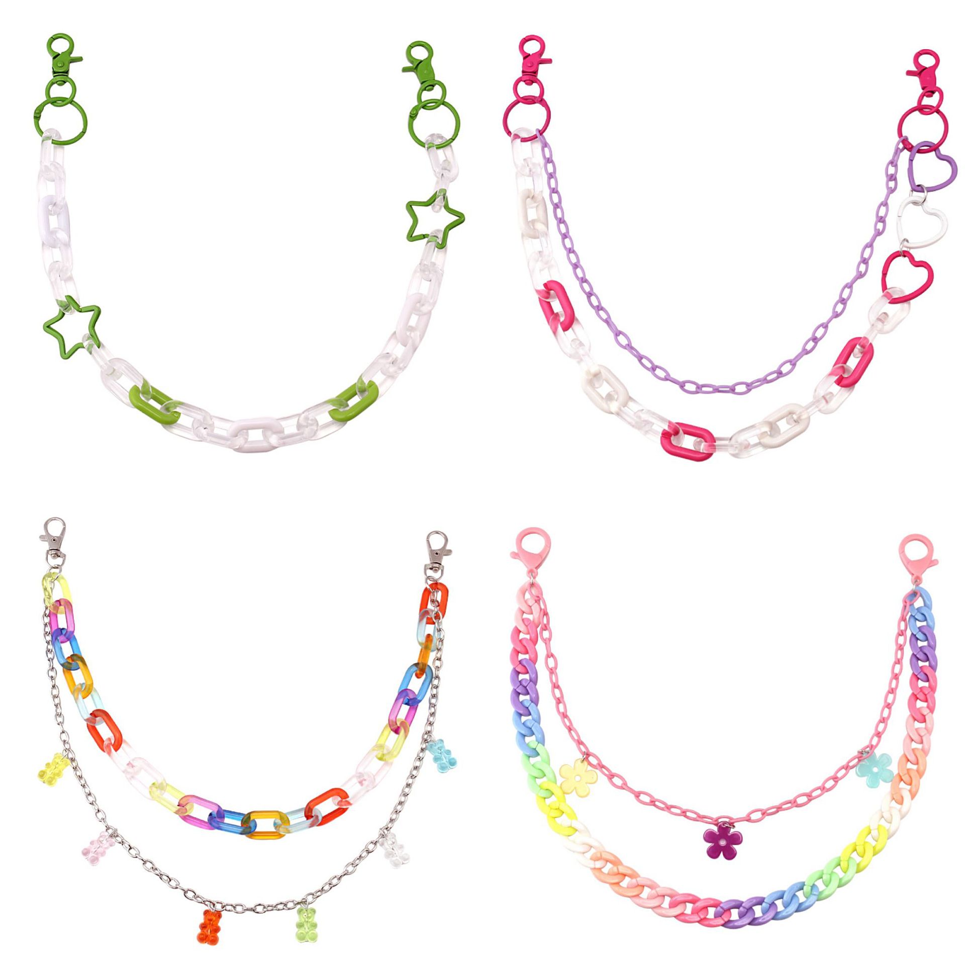 Stage Wear Dance Accessories Men's and Women's Trendy Hip Hop Metal Pants Chain Cool Ins Personalized Jeans Chain