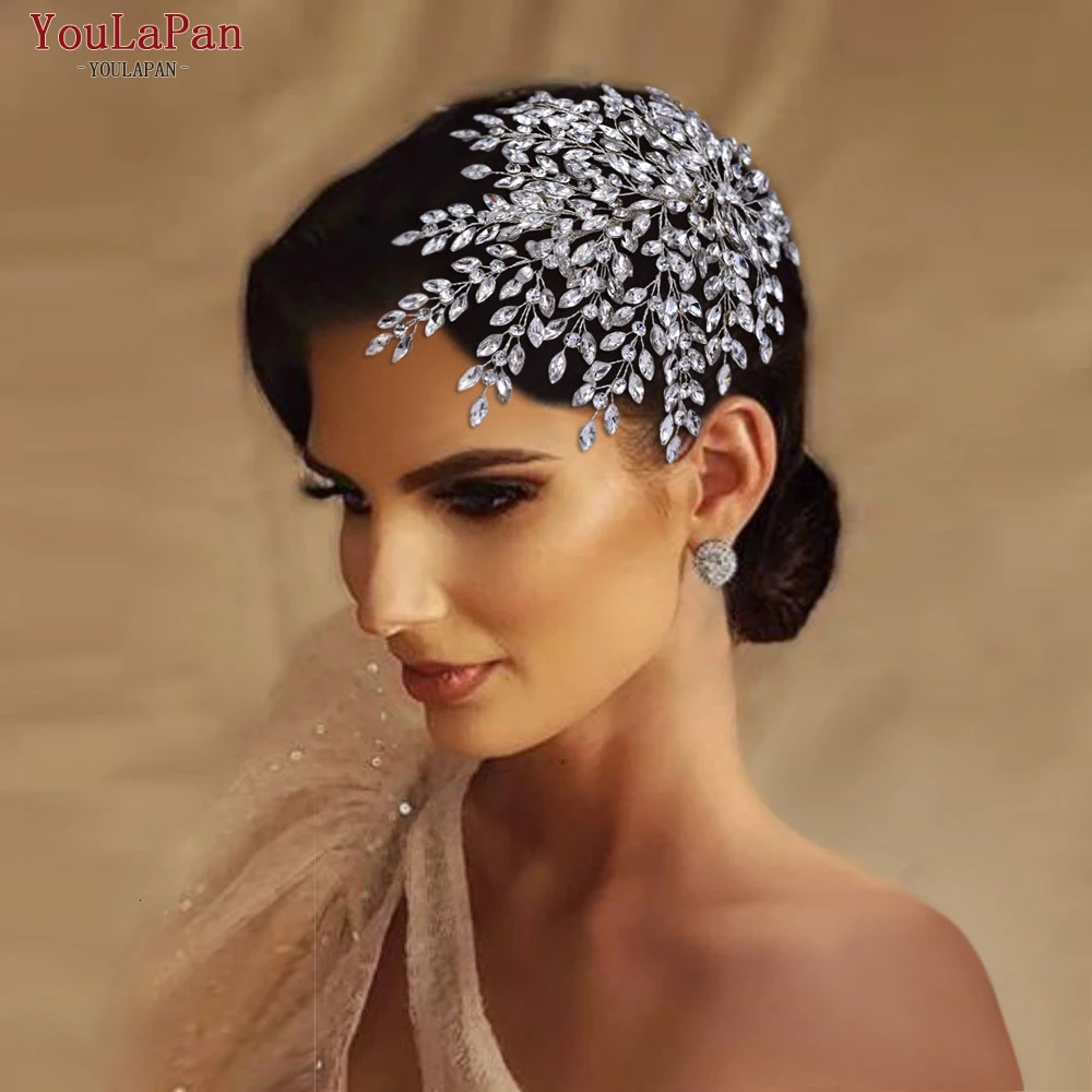YouLaPan Bling Rhinestone Headband Wedding Headwear Accessories Women Head Jewelry Handmade Bride Banquet Headwear Tiara HP438 250603