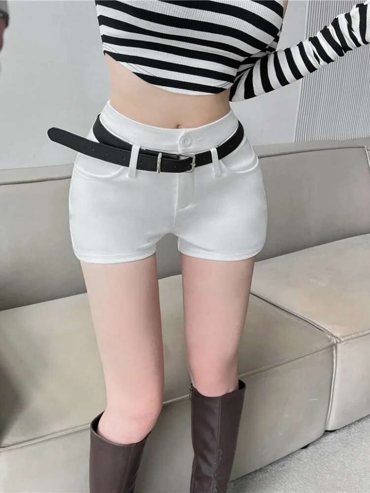Coquette High Waist Woman Short Pants Sexy Shorts for Women Skinny Tight Booty Micro Mini Aesthetic Fashion Clothing 2025 Flowy
