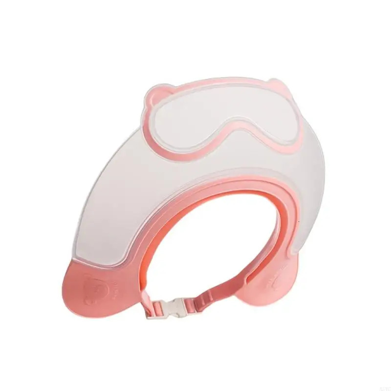 A5YC Infants Safety Shower Caps for Shampoo Protections Adjustable Protective Hat Cartoon Kids Bathing Hat 250617
