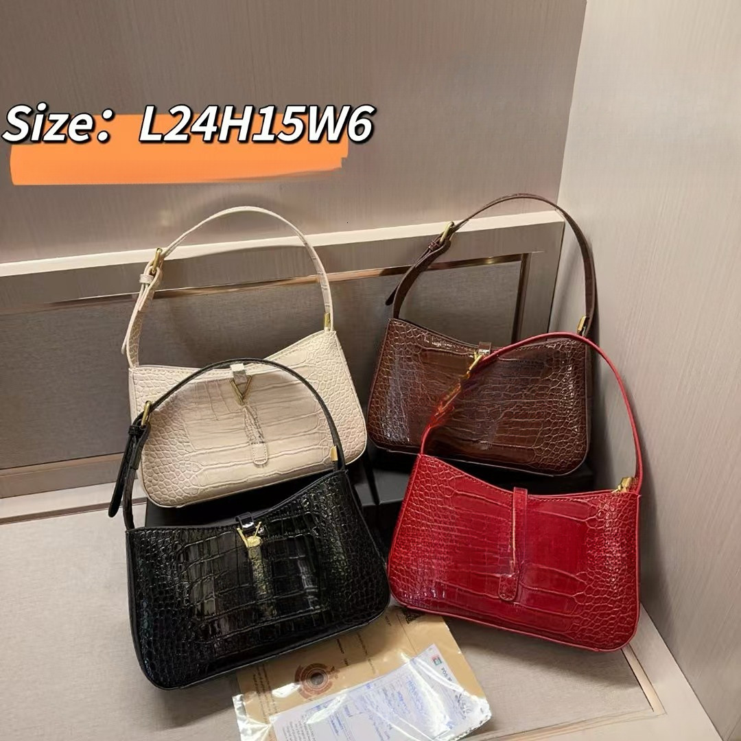 Underarm New Fashion Crocodile Pattern Simple Handbag Shoulder Bag Women's Handbag