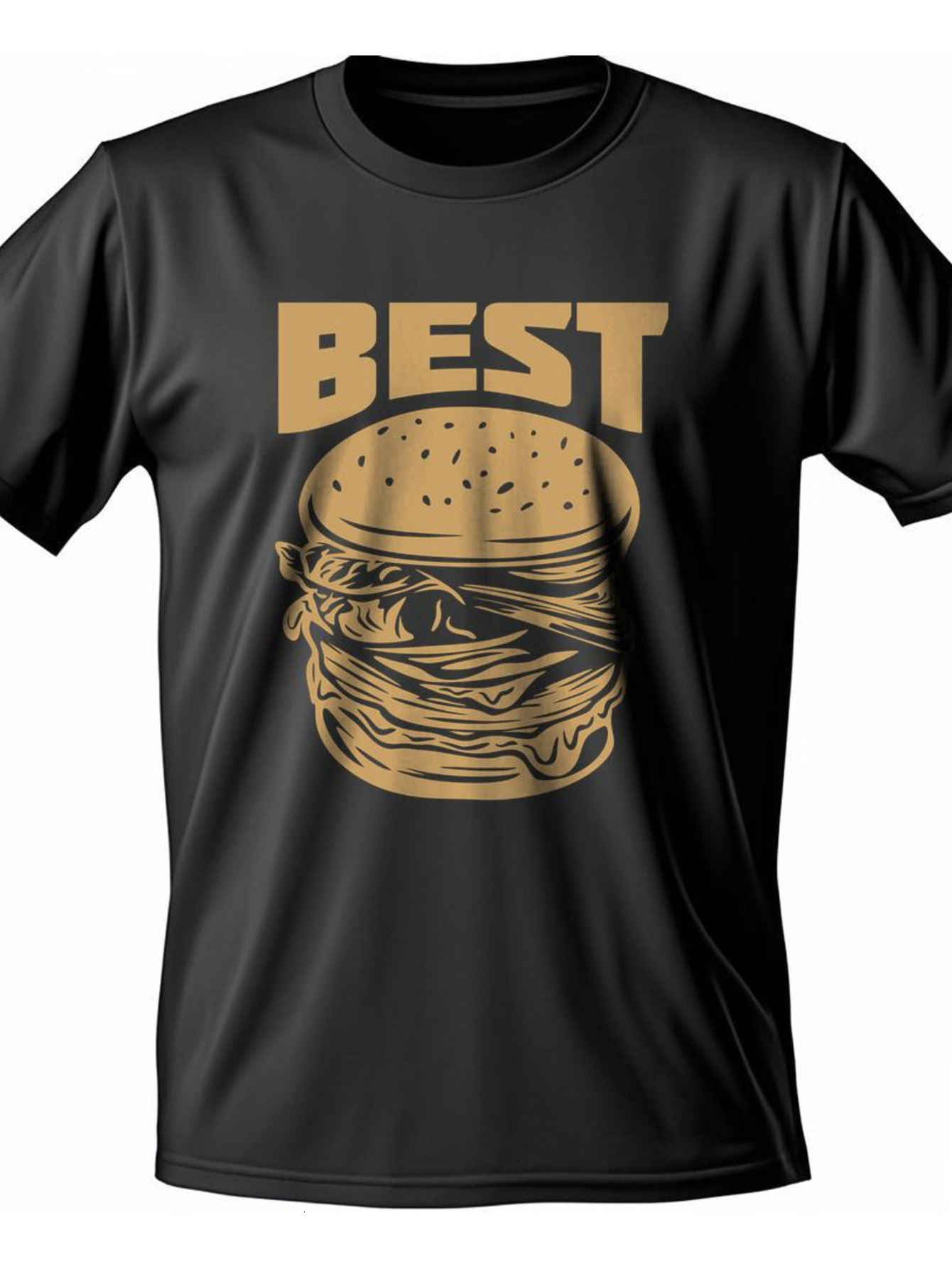 Dongdumaoyi Cotton Text 180G Men White Tiger Short Sleeve S-3Xl T Shirts Round Collar Black Adult 32b6