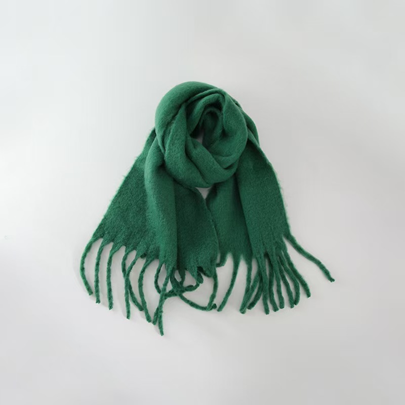T986 new macaron solid color imitation cashmere scarf female winter soft atmosphere scarf Korean all-match shawl