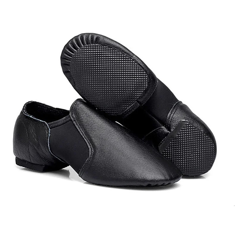 Genuine Leather Jazz Dance Shoes For Girls Brown Black Anti-Slip Jazz Shoes Adult Dance Sneakers High Quality Jazz Shoes 250613