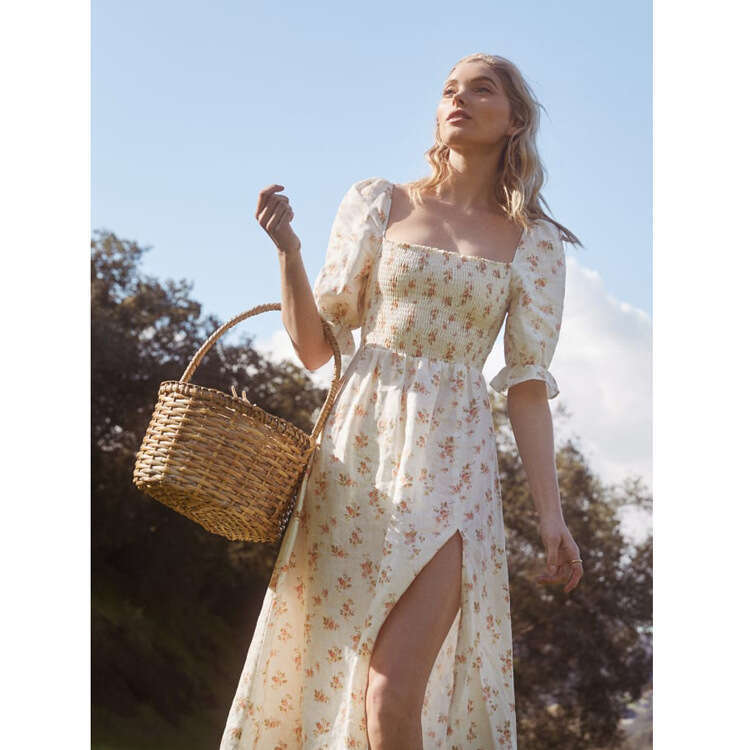 Vestido De Mujer Dresses Summer Dresses Dresses for Woman Plus Size Dresses Nr008ref Summer Womens Fresh Linen Floral Print Dress Fairy-like Elegant V