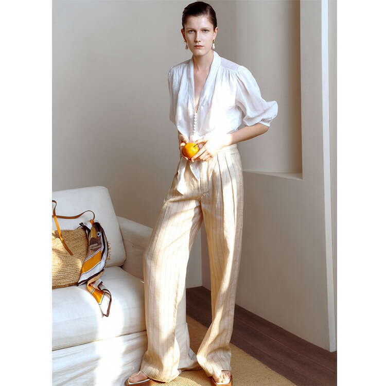 Calf Robe Dresses Long Dress Vestidos 458 Summer New 2025 V-neck Loose Three-quarter Sleeve Cotton Sunscreen Top Casual French Style Womens Clothing
