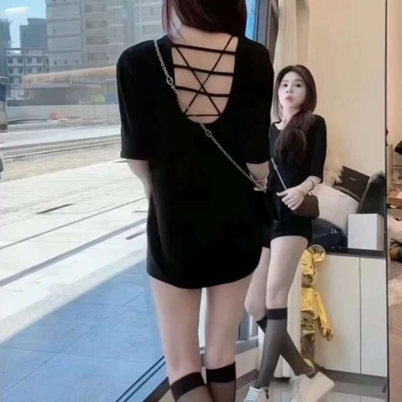 Summer Outfit Female Top Cotton Womens T-shirt Japanese Vintage Clothes Korean Clothing Kpop 2025 High Quality Aesthetic Emo