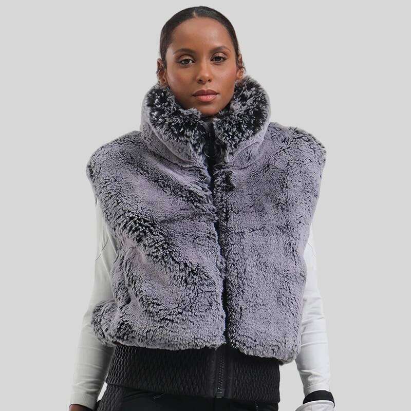 Windproof Plush Skiing Jacket Thick Warm Female Ski Waistcoat Winter New Snowboard Tops Snowfield Sport Vests Women Snow Clothes