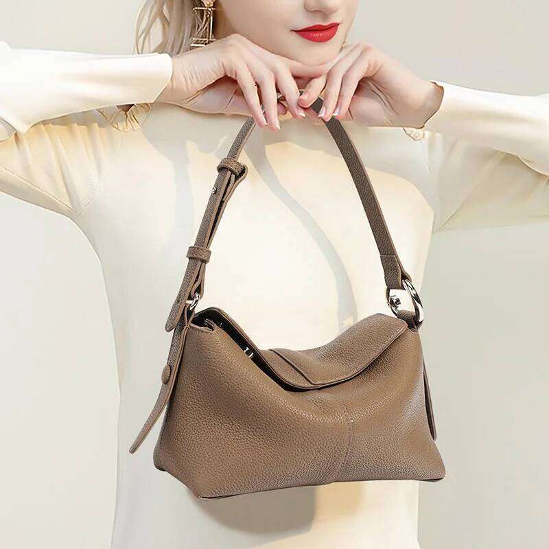 Jonlily Women Genuine Leather Shoulder Female Handbag Totes Casual Crossbody New Arrival Commuter Bag Purse -Kg1389